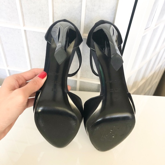 NEW GIORGIO ARMANI Black Strappy Heels - Picture 6 of 6